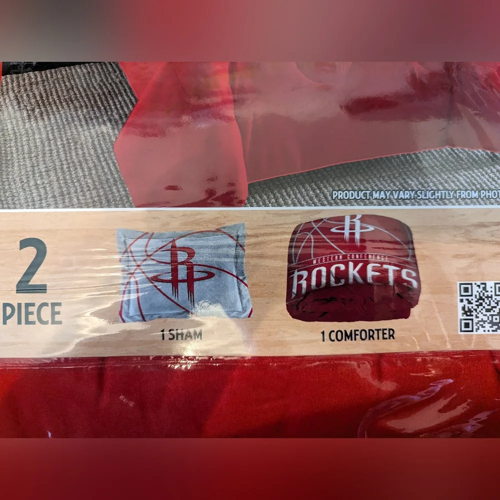 NBA Houston Rockets Twin Bedding Set - Picture 2 of 4
